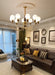 Helena Curve Chandelier-DWHOME