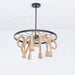 Hemp Rope Industrial Six Head Chandelier - DWHOME