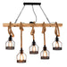 Hemp Rope Industrial Grenade Chandelier - DWHOME