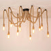 Hemp Rope Scattered Flower Chandelier - DWHOME