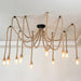 Hemp Rope Scattered Flower Chandelier - DWHOME