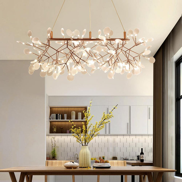 Rose Gold Firefly LED Chandelier-DWHOME