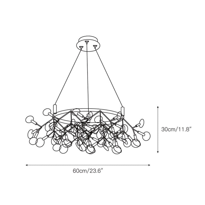 Heracleum Round Chandelier-DWHOME