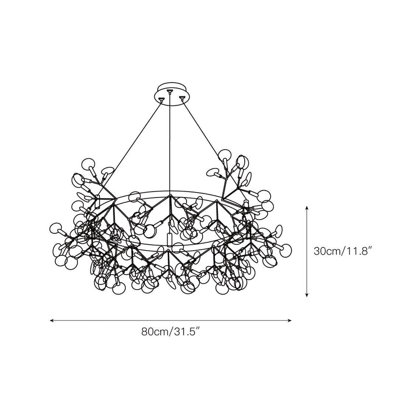 Heracleum Round Chandelier-DWHOME