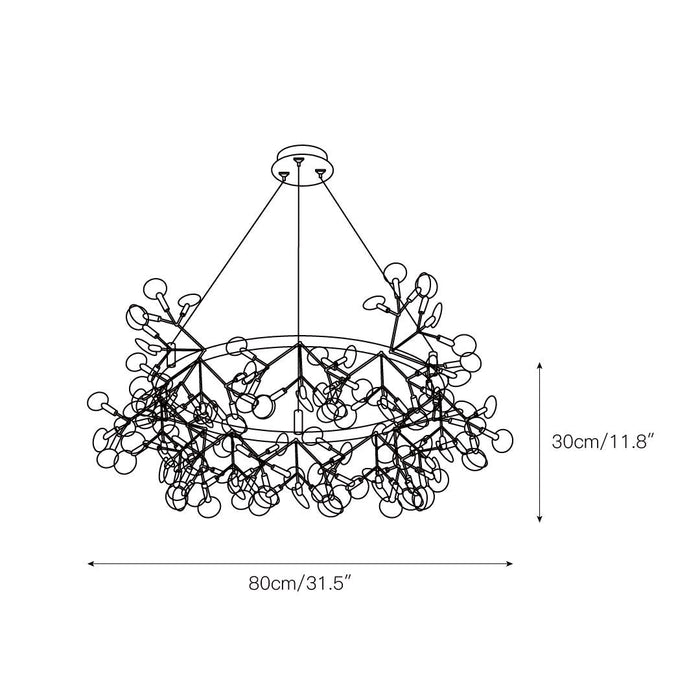 Heracleum Round Chandelier-DWHOME