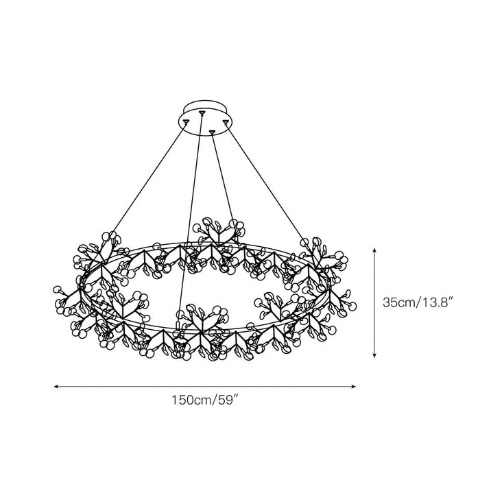 Heracleum Round Chandelier-DWHOME