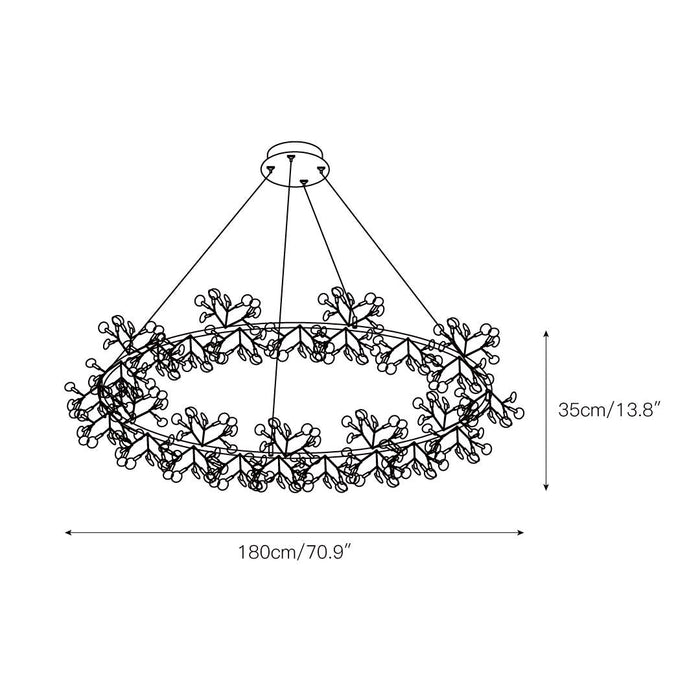 Heracleum Round Chandelier-DWHOME