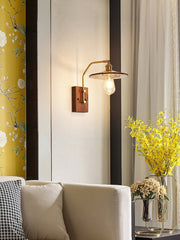 Heritage Walnut Wall Lamp-DWHOME