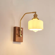 Heritage Walnut Wall Lamp-DWHOME