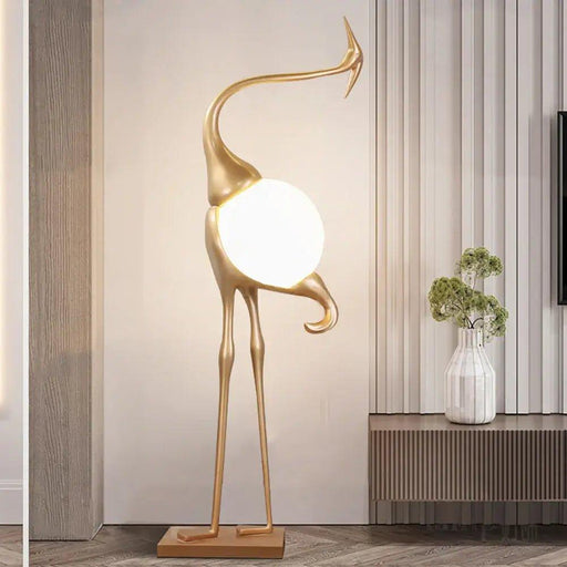 Heron Sculpture Floor Lamp - DWHOME