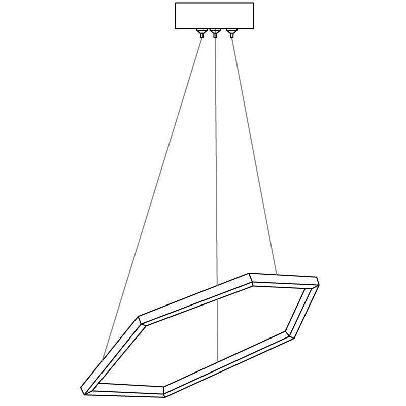 Hexagon Chandelier-DWHOME