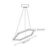 Hexagon Chandelier-DWHOME
