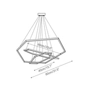 Hexagon Chandelier-DWHOME
