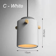 Wooden Bucket Pendant Lights-DWHOME