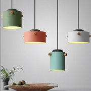 Wooden Bucket Pendant Lights-DWHOME