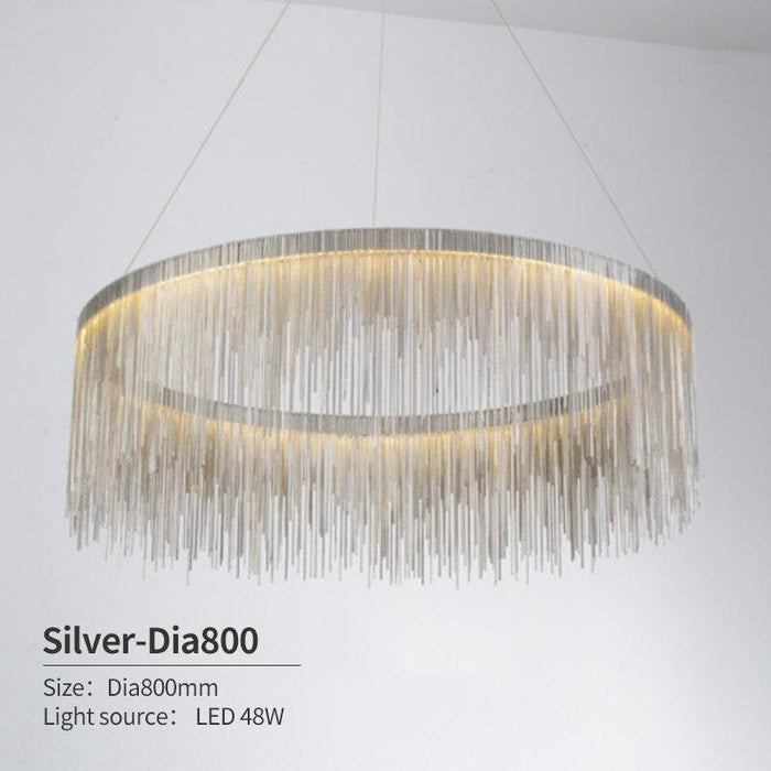 Modern Style Golden Drizzle Chandelier.