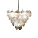 Elegant Murano Disc Iridescent Chandelier-DWHOME