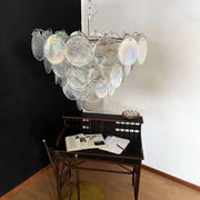 Elegant Murano Disc Iridescent Chandelier-DWHOME