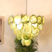 Elegant Green Murano Disc Chandelier-DWHOME
