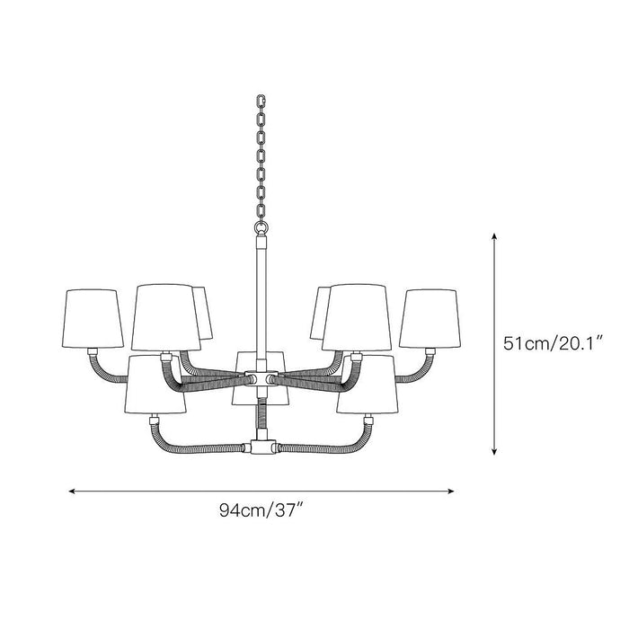 Holden Cane Chandelier-DWHOME