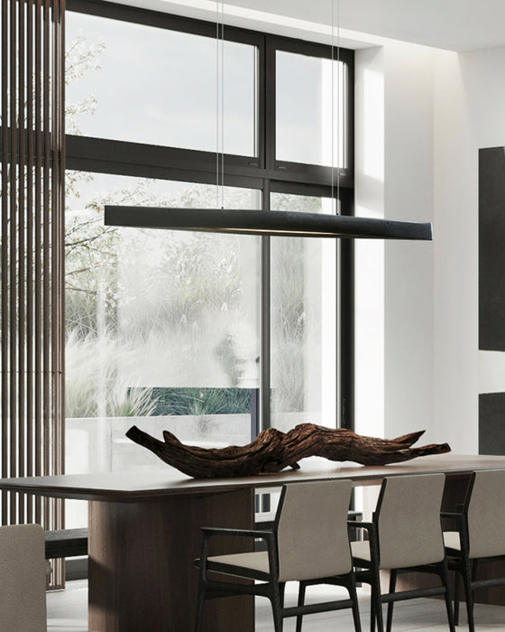 Horizon Linear Wood Pendant Lamp.