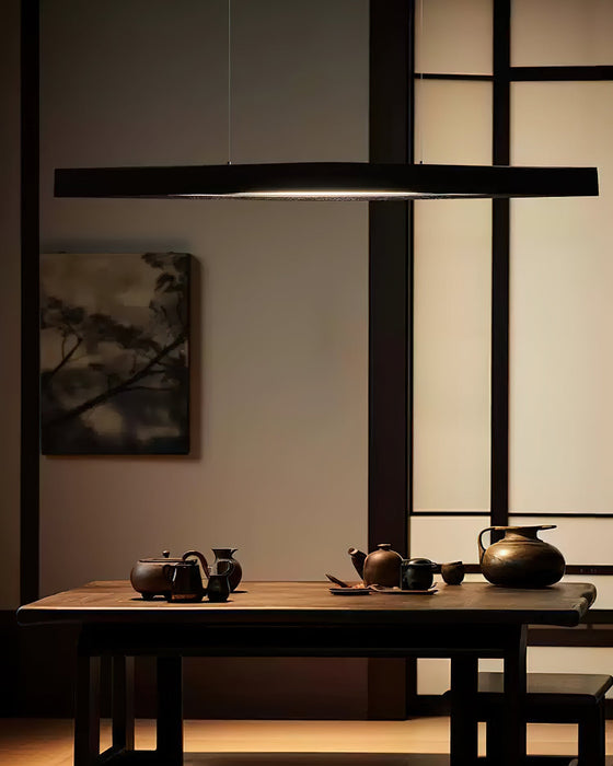 Horizon Linear Wood Pendant Lamp.