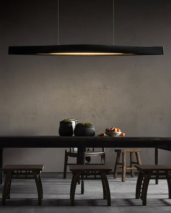 Horizon Linear Wood Pendant Lamp.