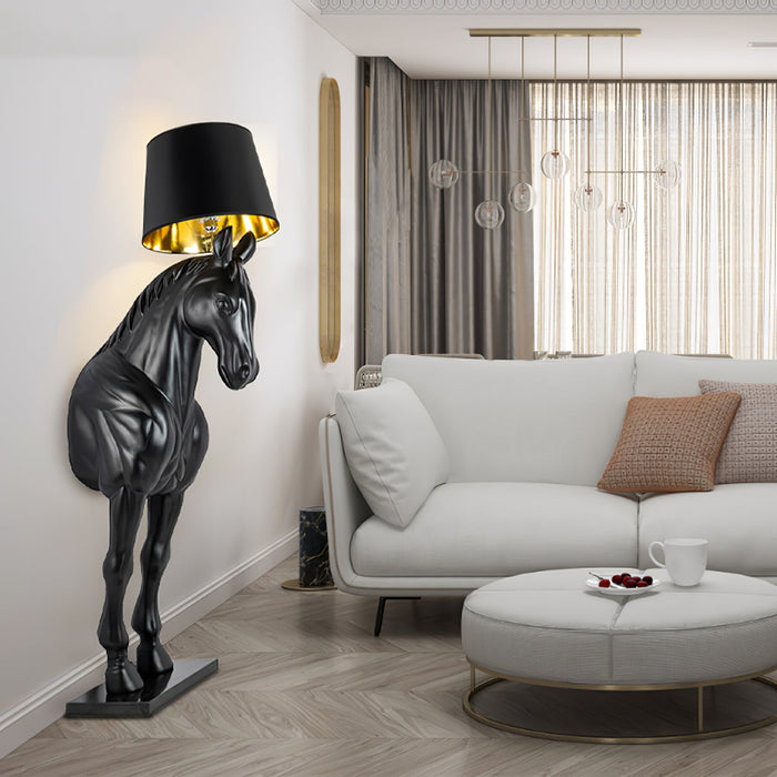 Horse Statue Floor Lamp-DWHOME
