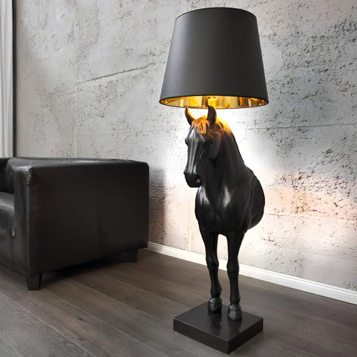 Horse Statue Floor Lamp-DWHOME