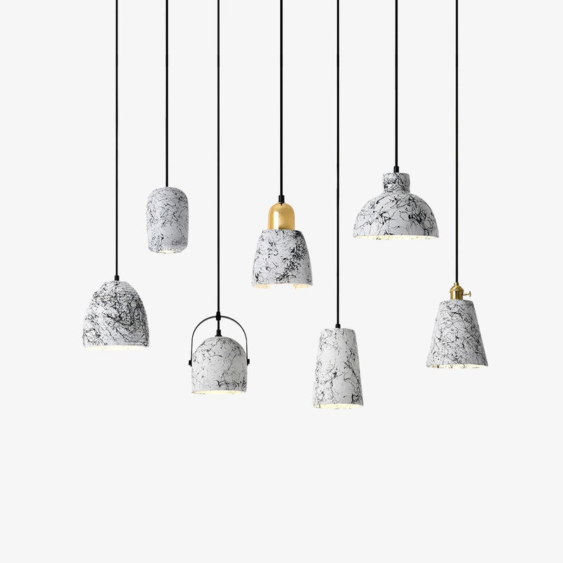 Hubble Cement Pendant Lights-DWHOME
