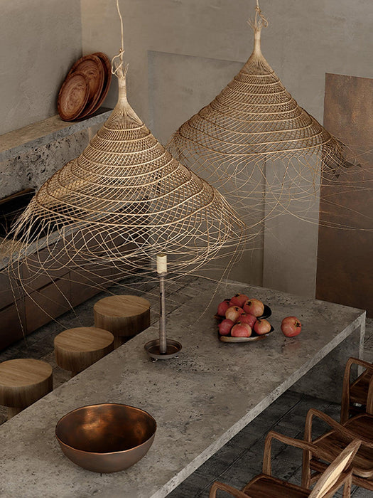 Hues Wicker Pendant Lamp-DWHOME