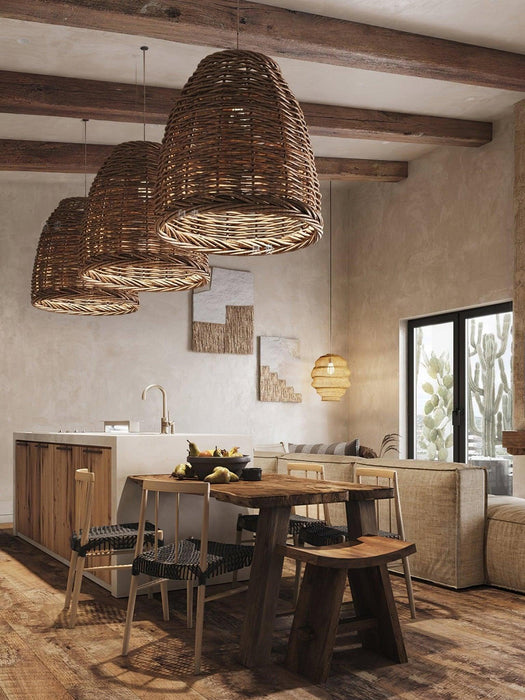 Hues Wicker Pendant Lamp-DWHOME