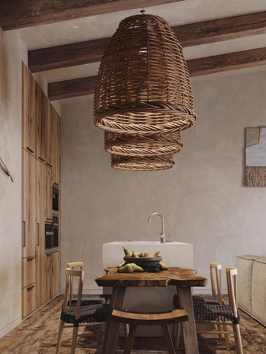 Hues Wicker Pendant Lamp.