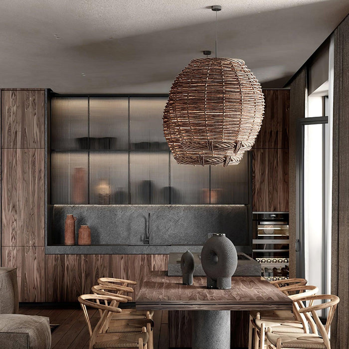 Hues Wicker Pendant Lamp-DWHOME