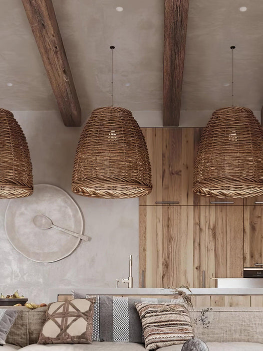 Hues Wicker Pendant Lamp.