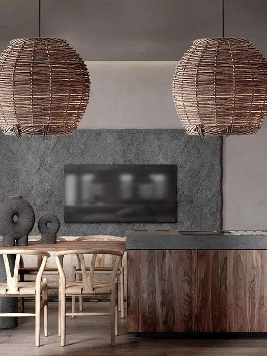 Hues Wicker Pendant Lamp-DWHOME