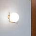 Blown Glass Opal Glass Wall Lamp - DWHOME