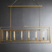 Baker Glass Lantern Rectangular Chandelier 54"-DWHOME
