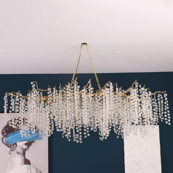 Shiro Noda Crystal Chandelier.