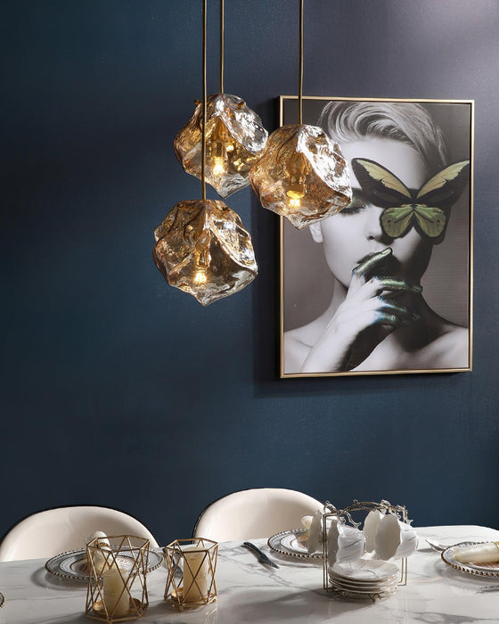 Illyria Ice Glass Pendant Lamp-DWHOME