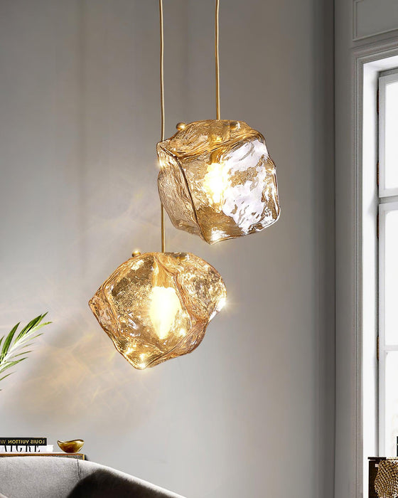 Illyria Ice Glass Pendant Lamp-DWHOME