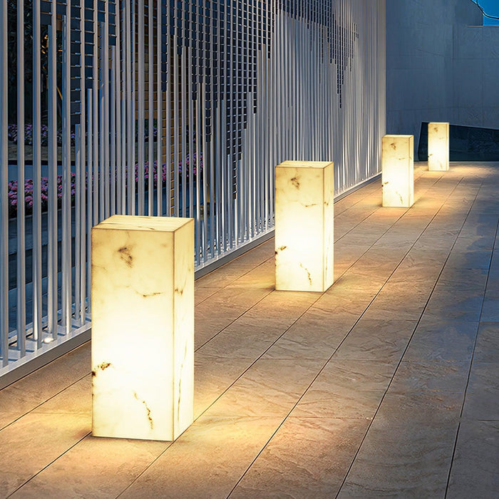 Imitation Marble Cube Outdoor Light - DWHOME