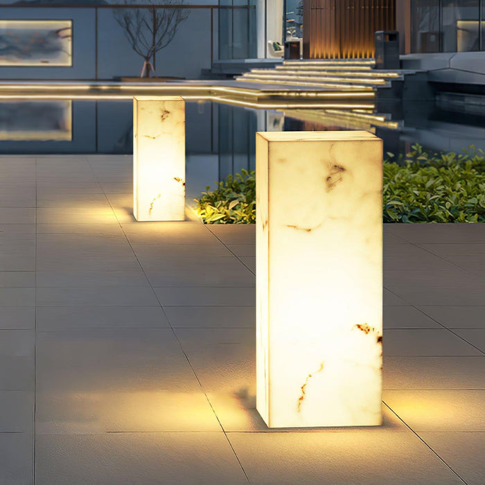 Imitation Marble Cube Outdoor Light - DWHOME