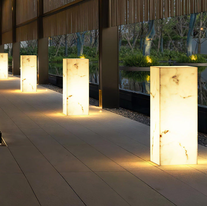 Imitation Marble Cube Outdoor Light - DWHOME