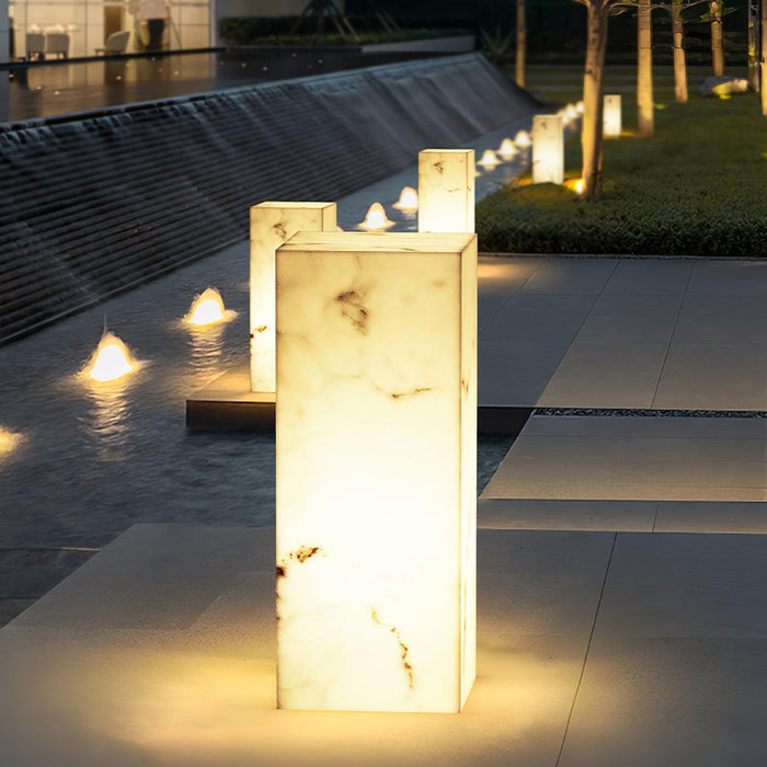 Imitation Marble Cube Outdoor Light - DWHOME