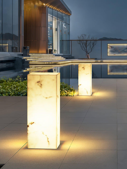 Imitation Marble Cube Outdoor Light - DWHOME