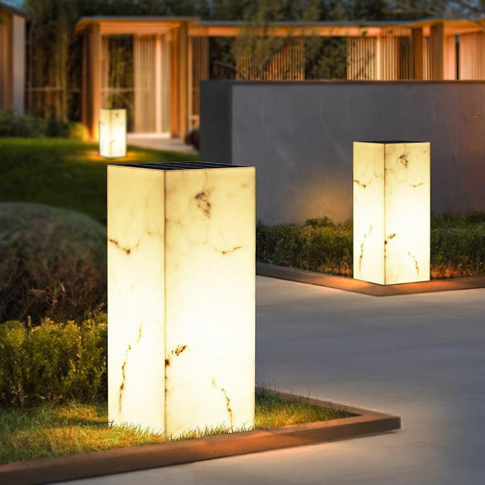 Imitation Marble Cube Outdoor Light - DWHOME