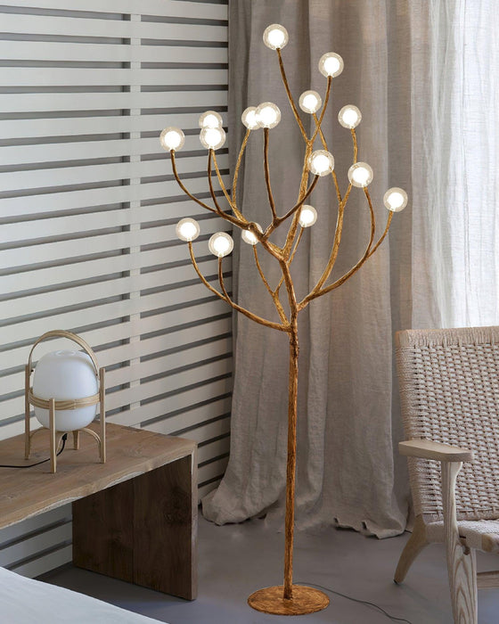 Imitation Wood Floor Lamp.