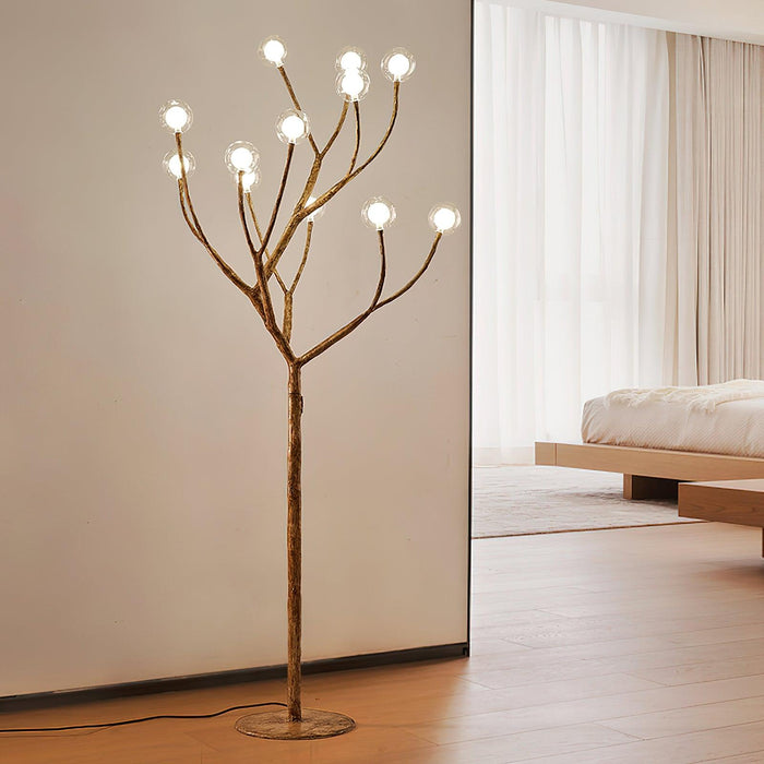 Imitation Wood Floor Lamp.