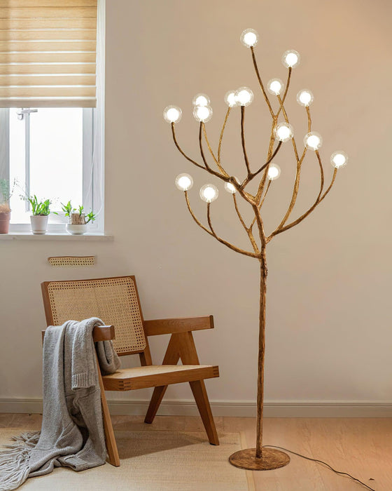 Imitation Wood Floor Lamp.